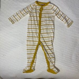 Seven7 Kids Pajamas in Yellow and White Stripes